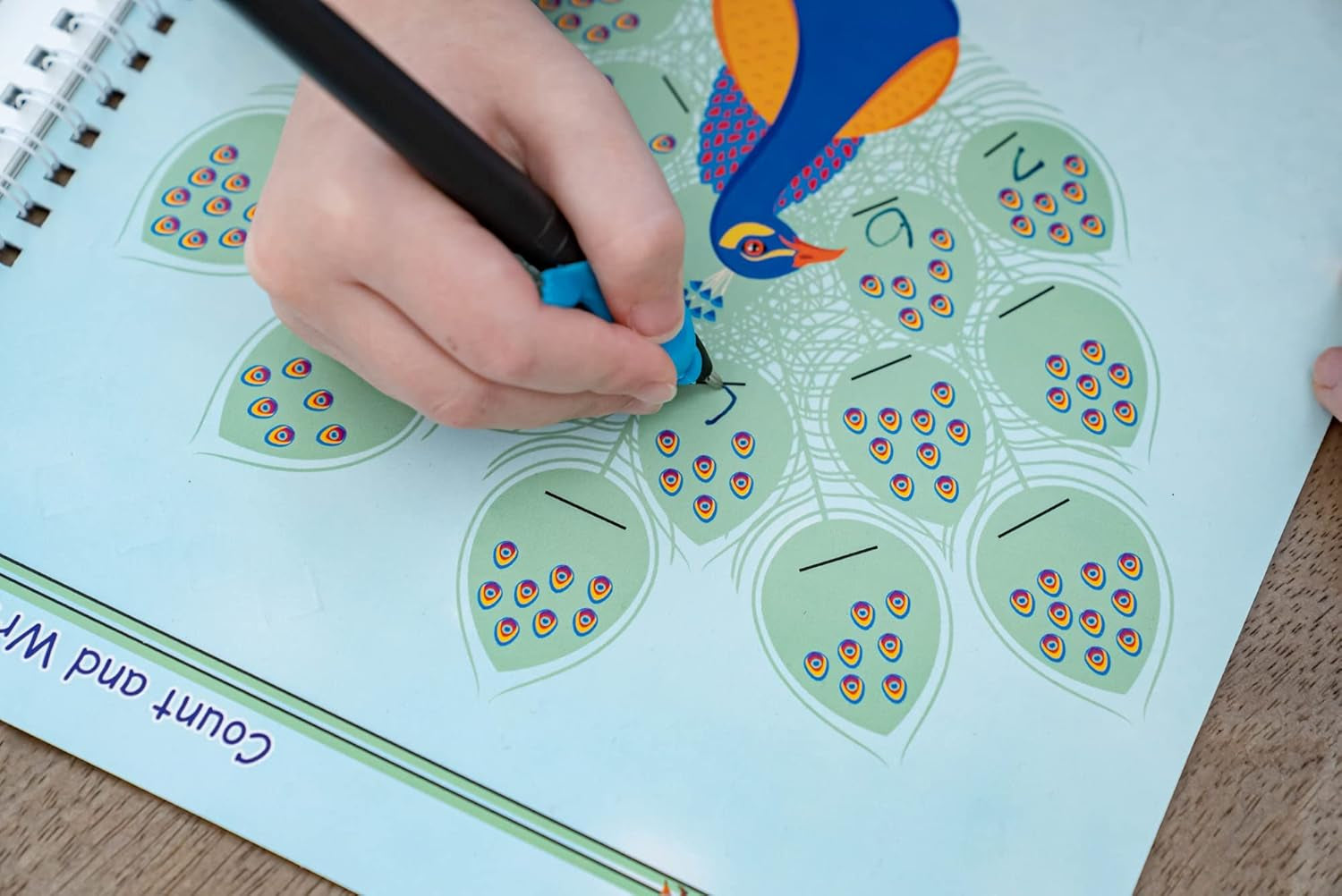 Magic Practice Copybook Set: 6 Reusable Workbooks with Disappearing Ink Pens for Handwriting and Calligraphy Practice for Children Ages 3-5 (8.7 x 6.9 inches)