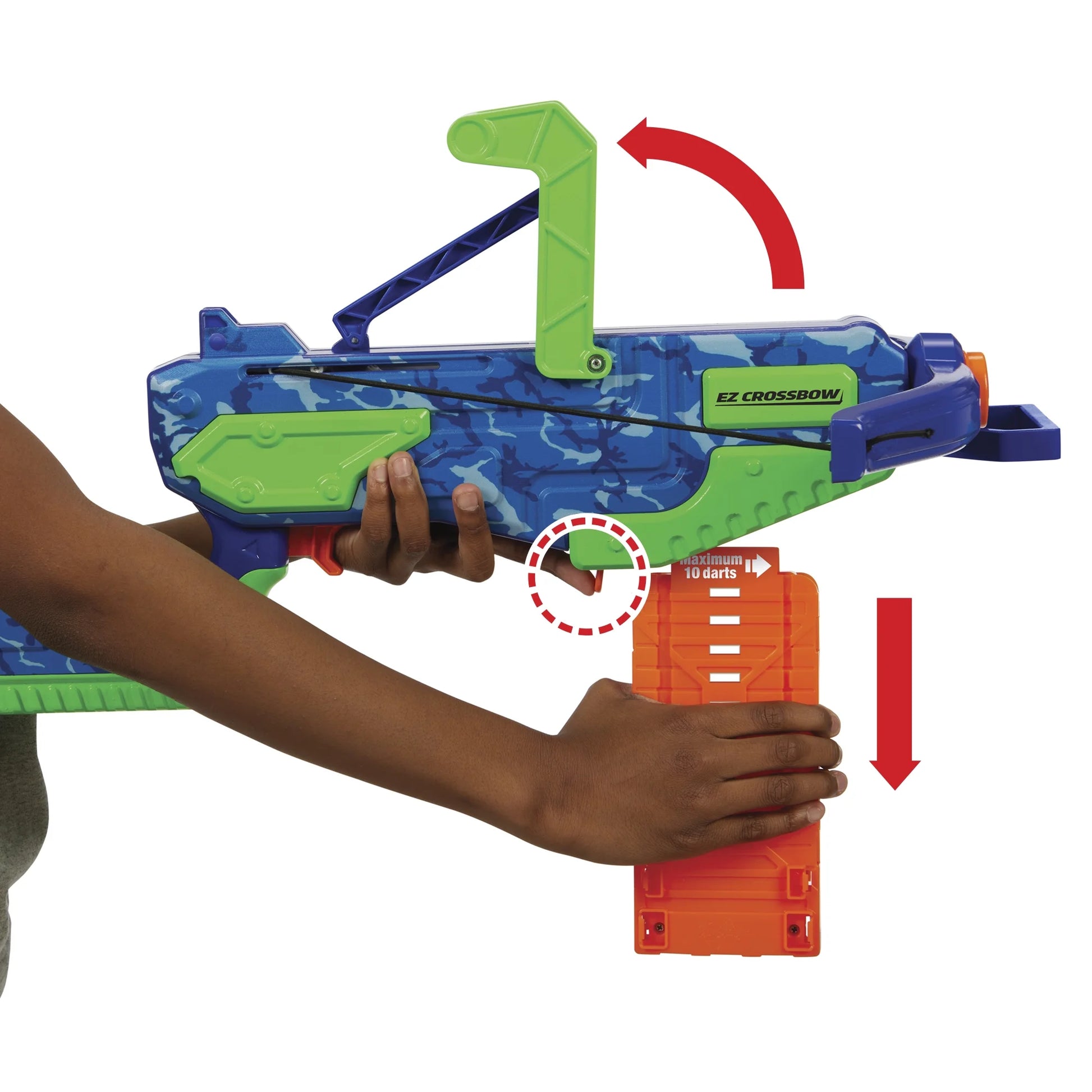 EZ Crossbow Blaster, Ages 8 Years and Up, Fun for Indoors and Outdoors!
