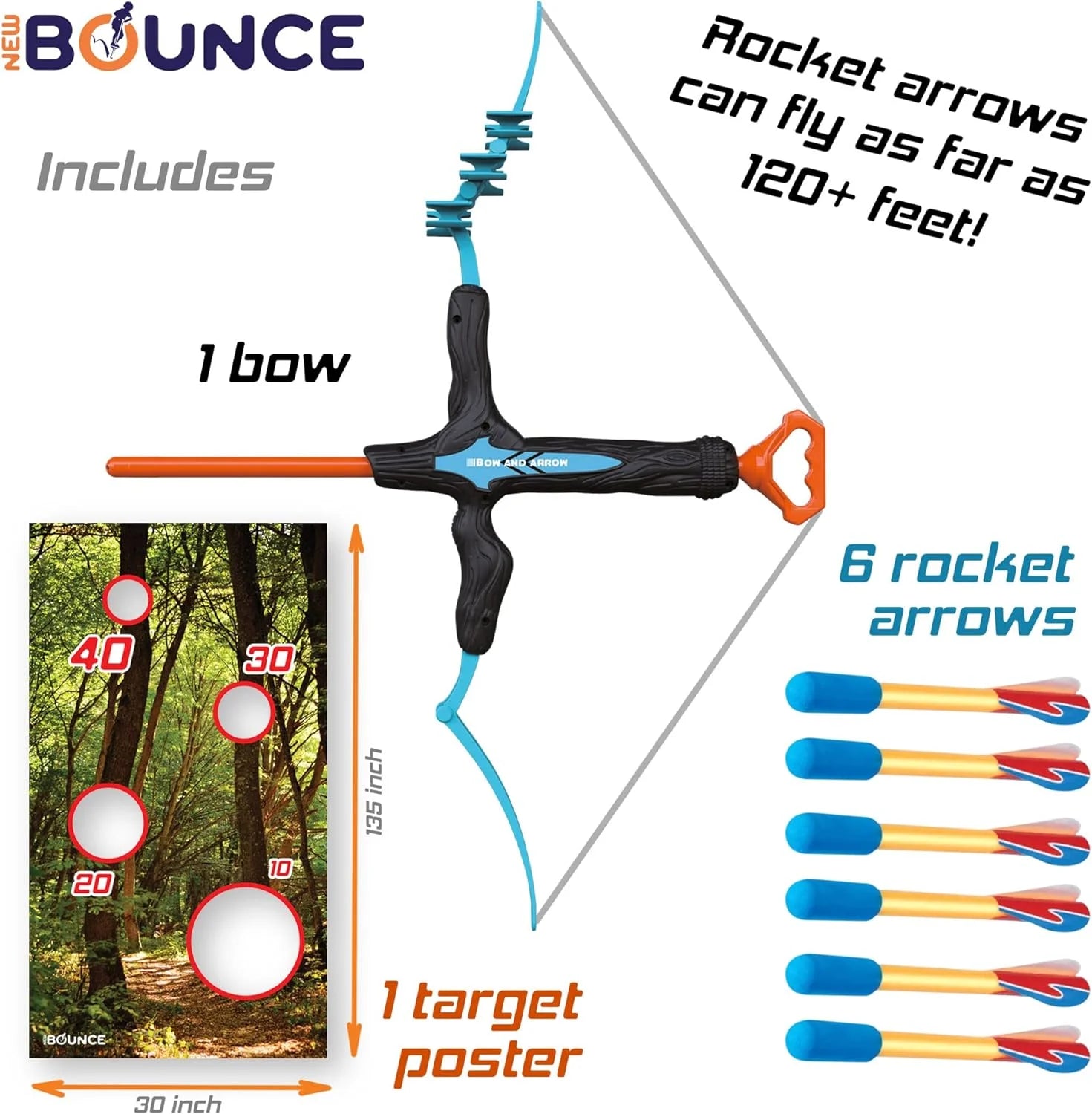 Kids Archery Set Complete Bow and Arrow Set with Bow Target Poster