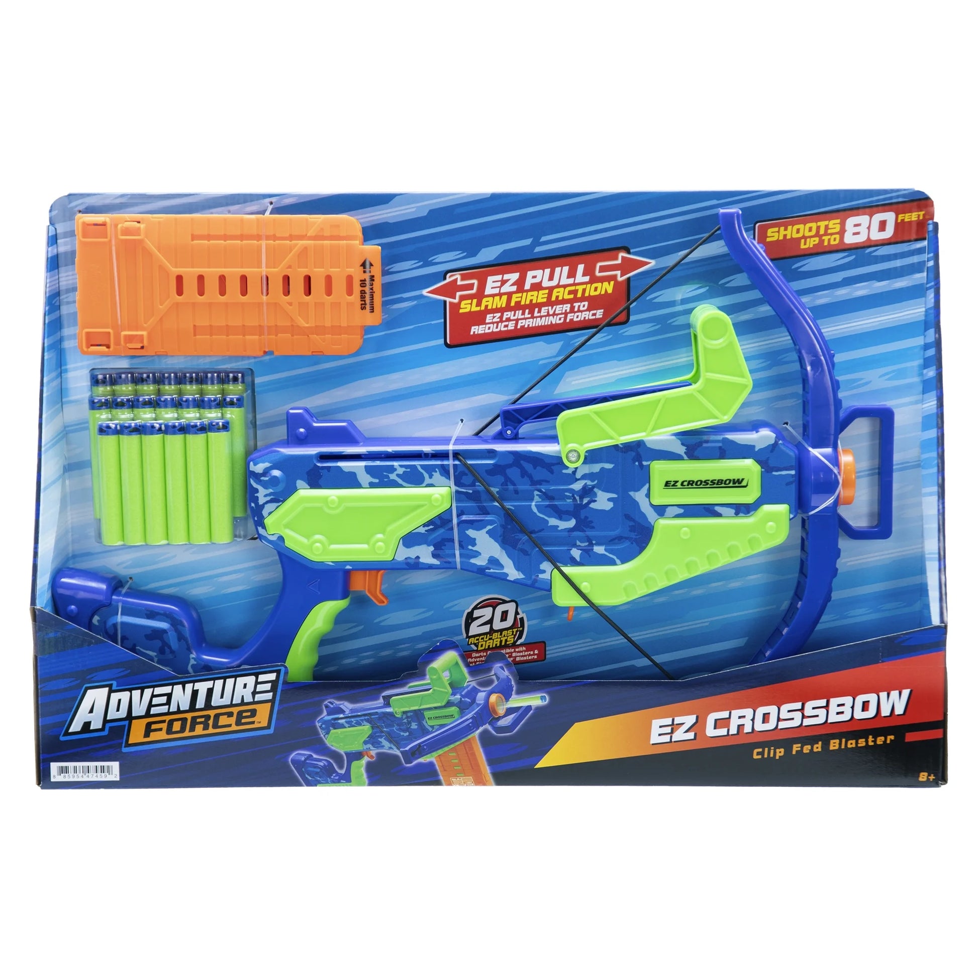EZ Crossbow Blaster, Ages 8 Years and Up, Fun for Indoors and Outdoors!