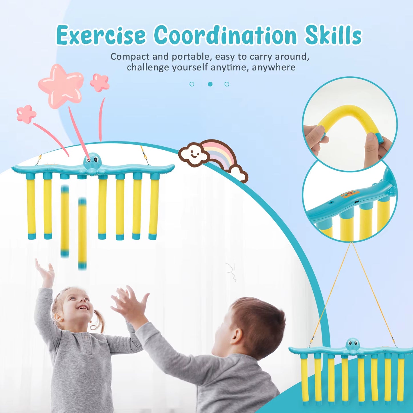 Falling Sticks Reaction Training Game for Kids - Interactive Parent-Child Educational Toy