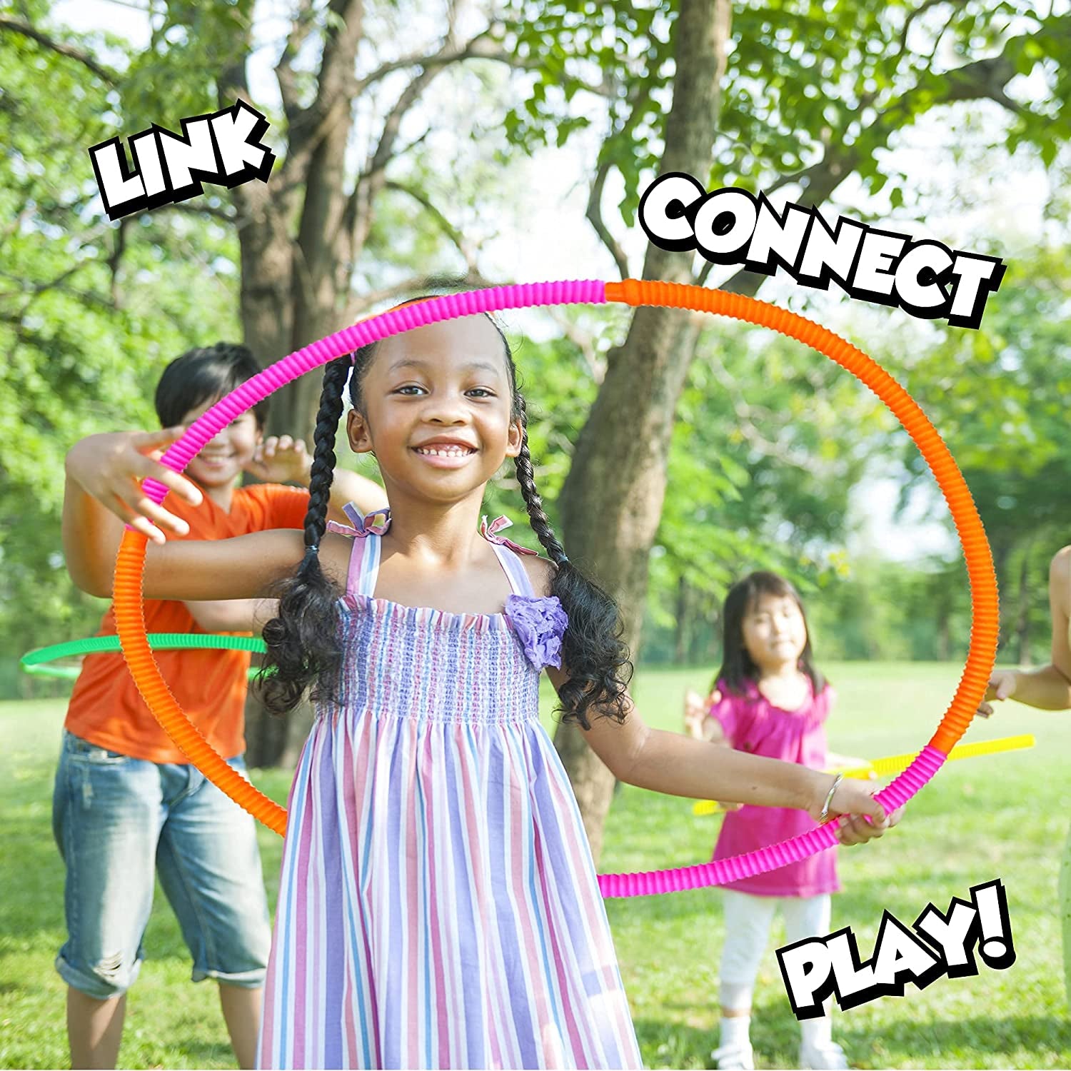 Playkidiz Pop Tubes, 8 Pack Mini 5" Sensory Fidget Tubes, Stretch up to 18" Long, Stress Reliever Pipe Toy, Popular Plastic Fidget Tubes for Boys and Girls, Ages 3+